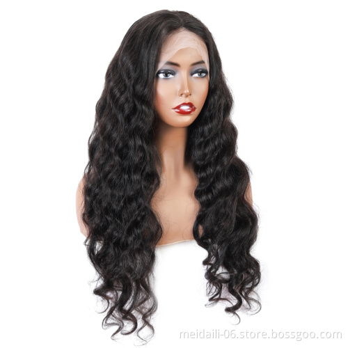 Highlight Lace Front Human Hair Wigs Body Wave Wig Brazilian Remy Hair 13x4 Lace Frontal Wig For Black  Women